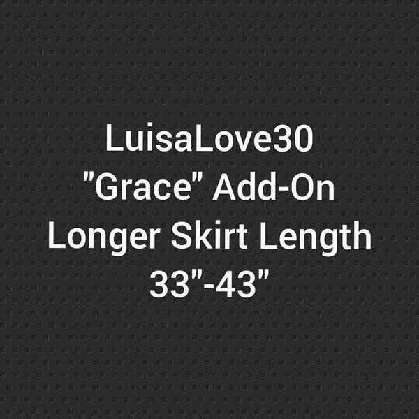 luisalove30- "Grace" Modest pencil *Add on Skirt length 33" and longer