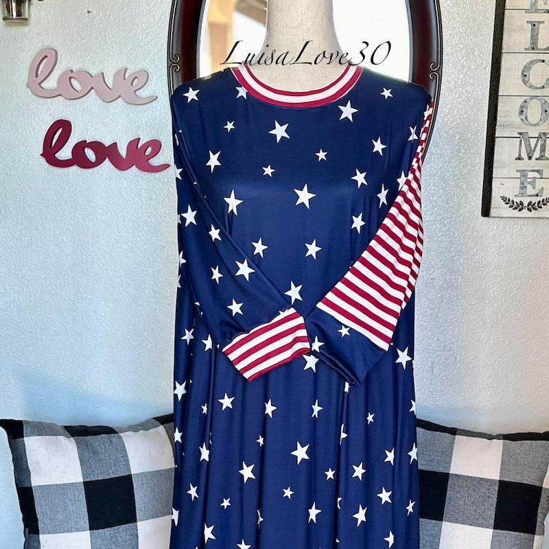 THE NAVY STRIPES VAL DRESS main image 0
