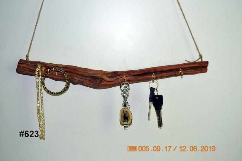 Driftwood Key Holder for Wall Beach Driftwood Jewelry Holder Etsy