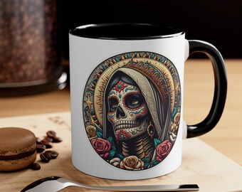 Catrina mug, skull mug, Catrina skull gift, Calavera mug, Calavera gift, Catrina coffee mug, day of the dead mug, mexican gift, mexican mug