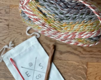 DIY Beginner CrochetA Scarf Kit. Beginner Friendly. Good For A Kid's Project!