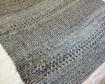 Handmade Knit Baby Blanket