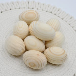 Ready to Paint Easter Egg bundle, Unfinished Wooden Eggs for Easter Crafts - DIY Decor