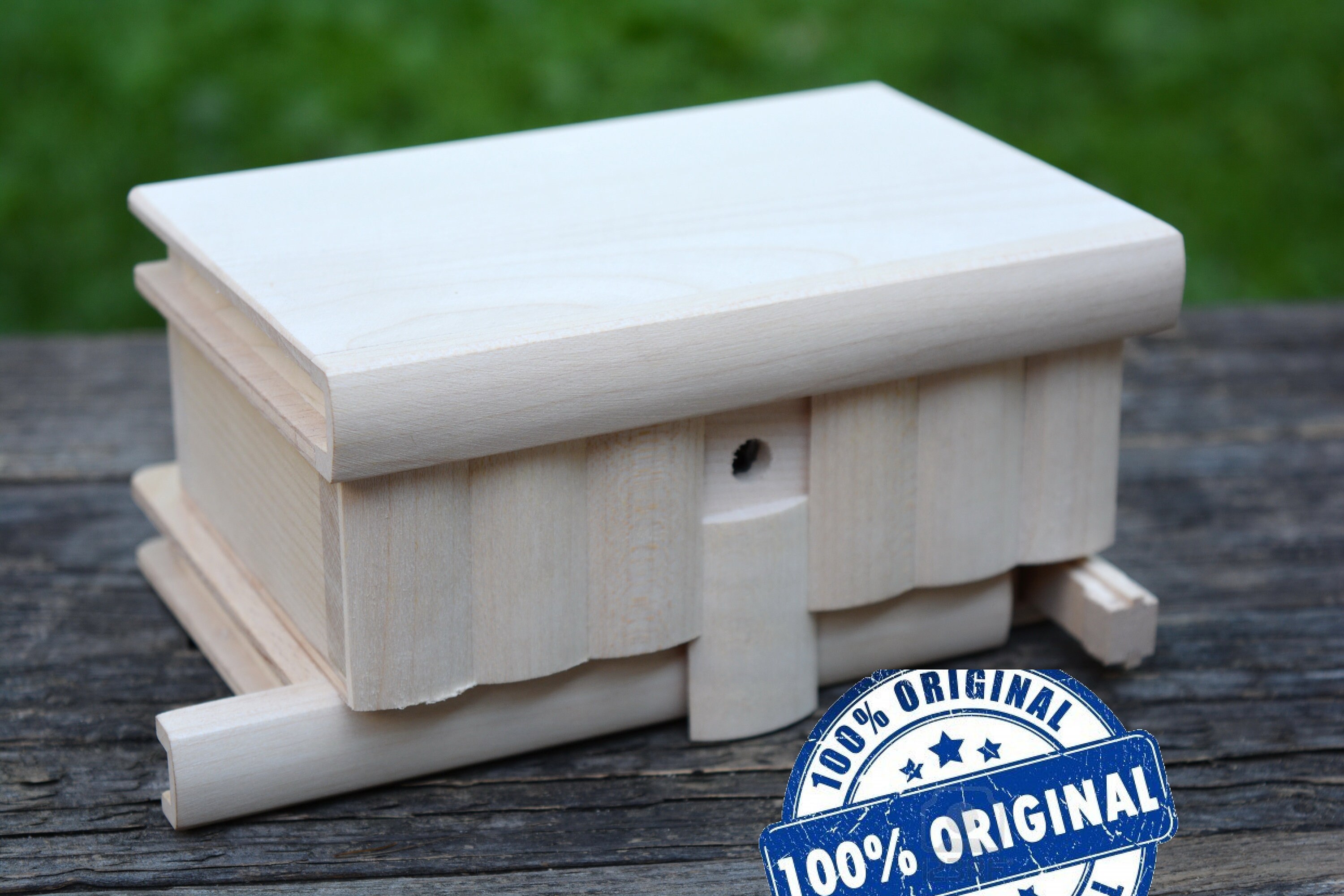Diy Puzzle Box Wood Box With Lid Diy Box Natural Wooden Etsy