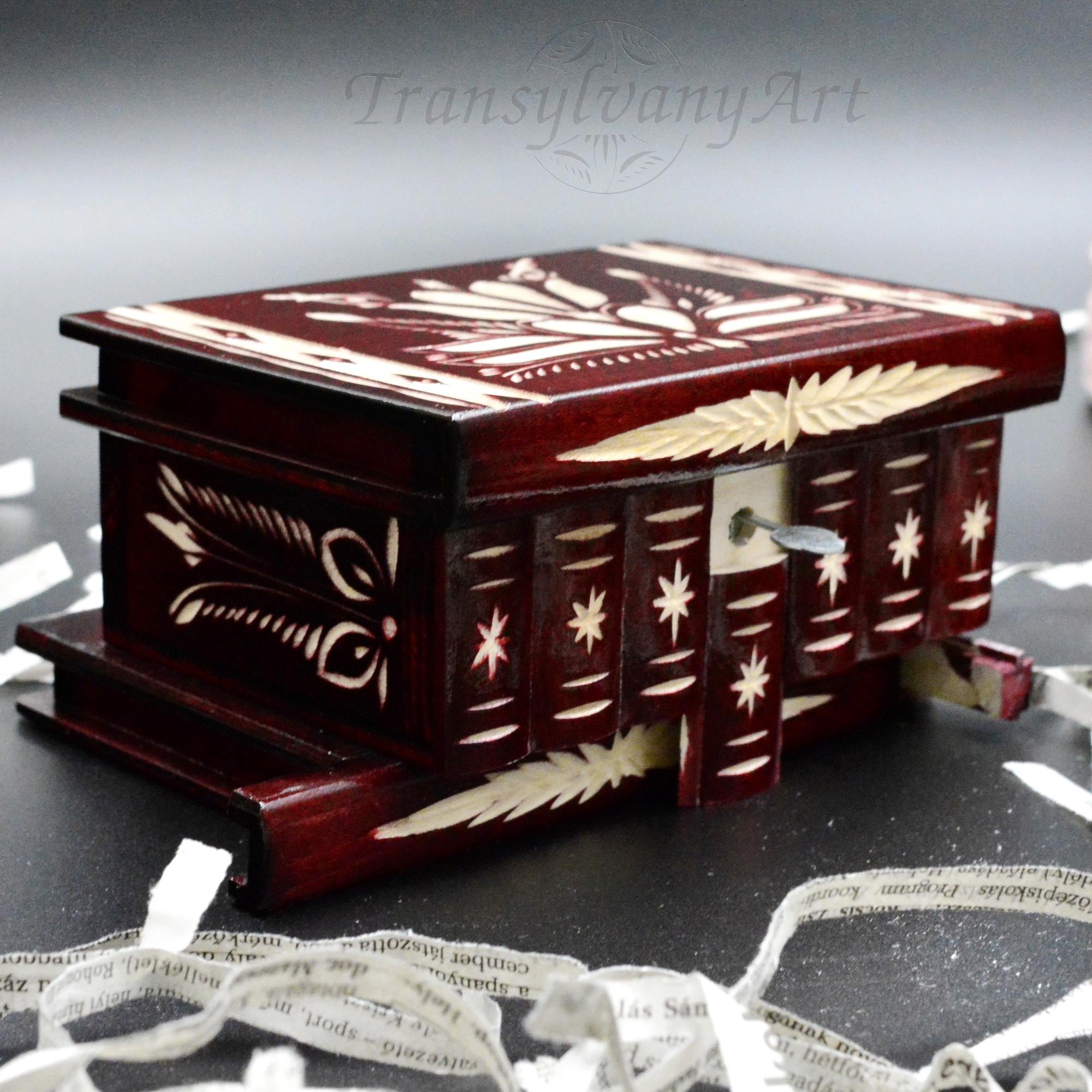 Personalized Hidden Compartment Puzzle Box: Handmade Wooden Brain Teaser