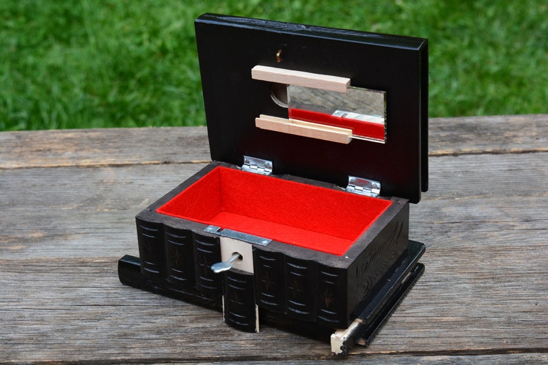 DECORATIVE boxes Mystery box Wooden jewelry box secret Etsy