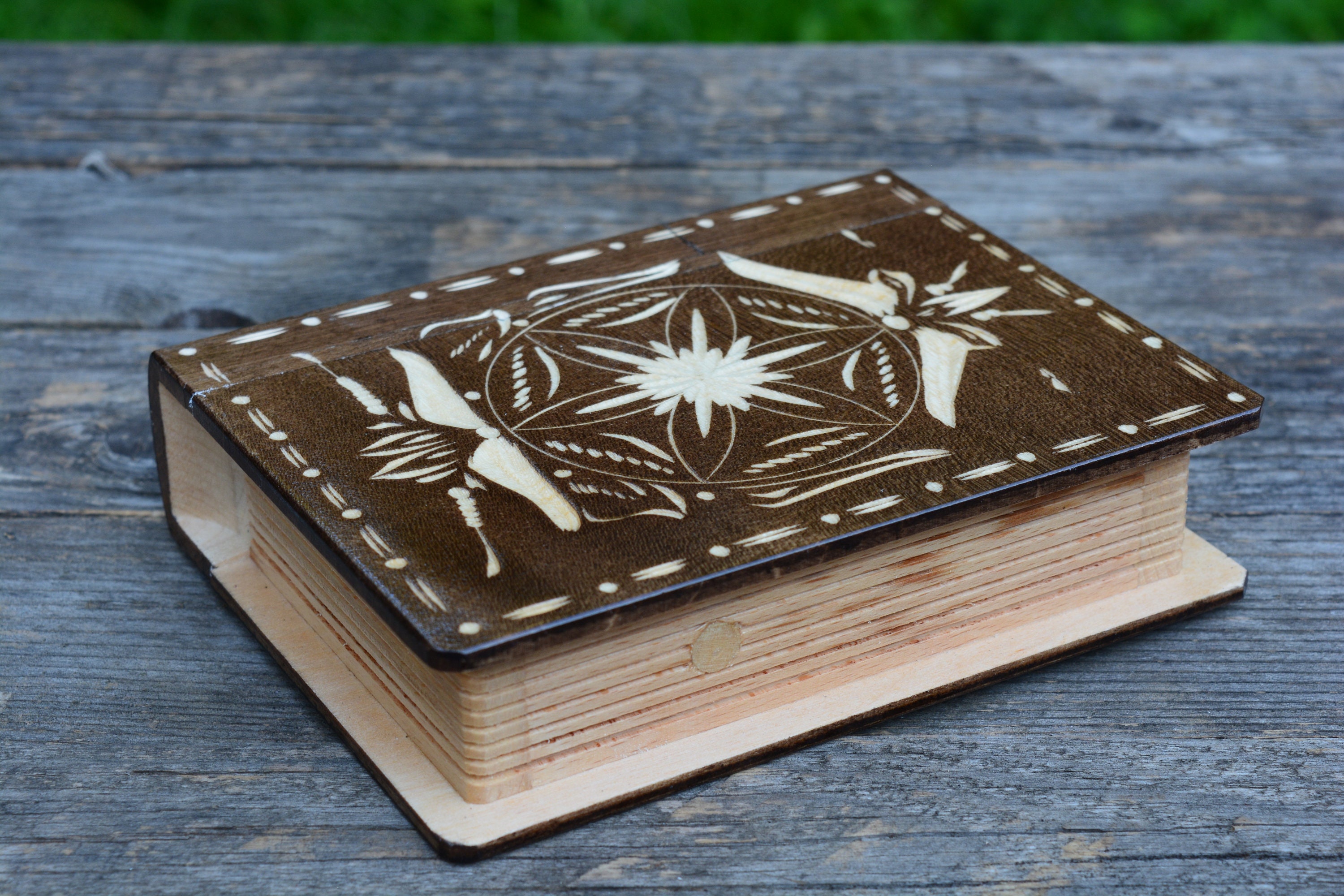 Puzzle Book box Brain teaser Money bank Secret book Trinket Etsy