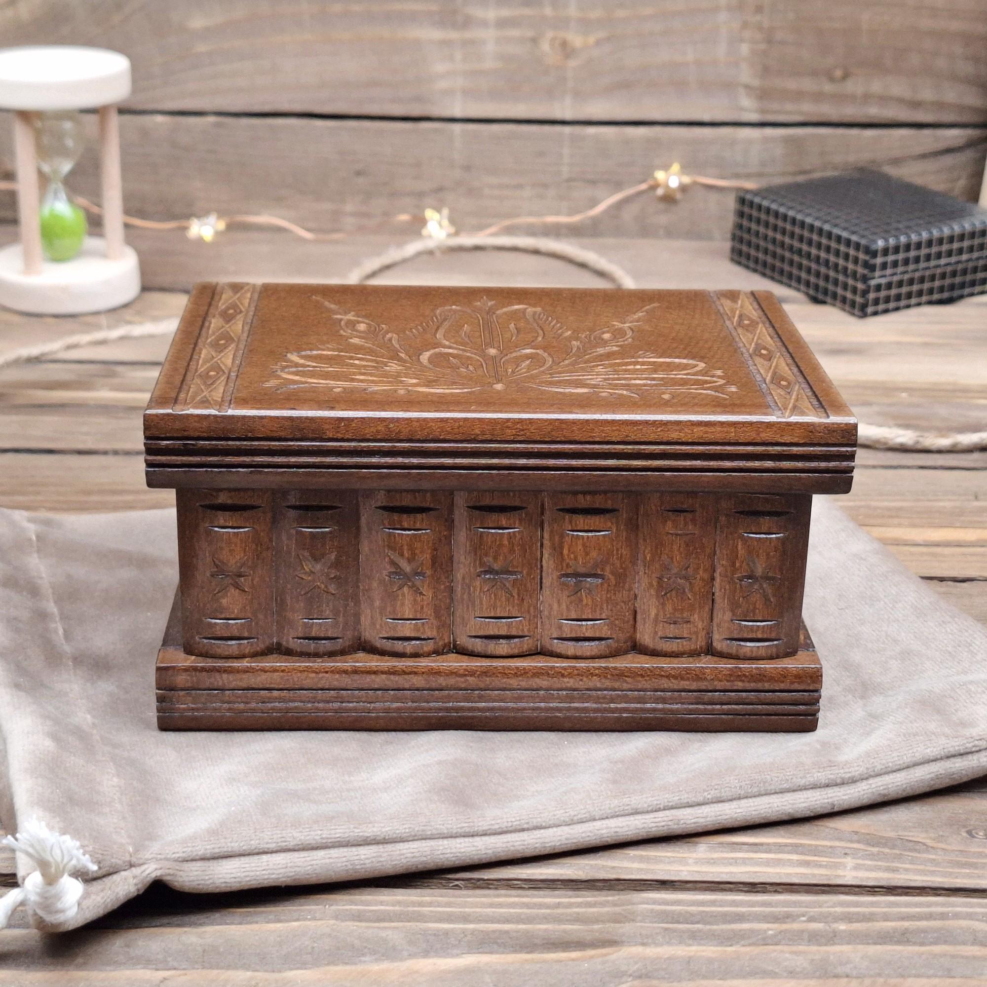 Birthday Gift for Him Secret Puzzle Box With Hidden Compartment