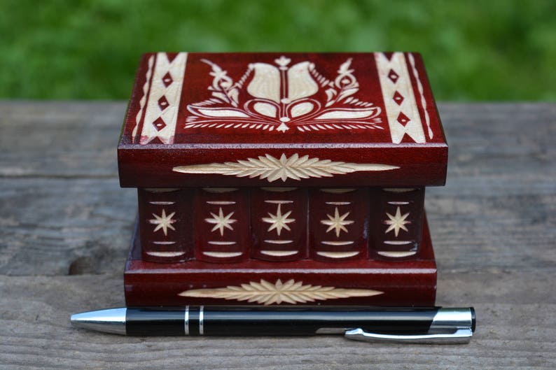 SECRET Stash Trick BOX Personalized Wood PUZZLE Box Small Etsy