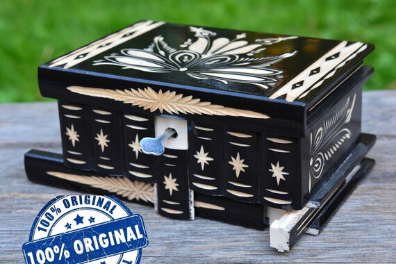 Birthday Gift For Him Wooden Puzzle Box Trick Box With Etsy Ireland