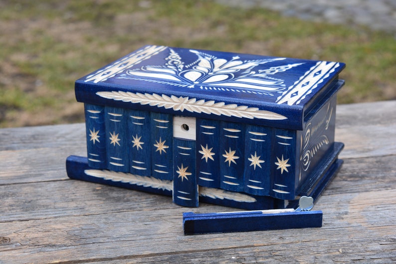 puzzle box with hidden compartment