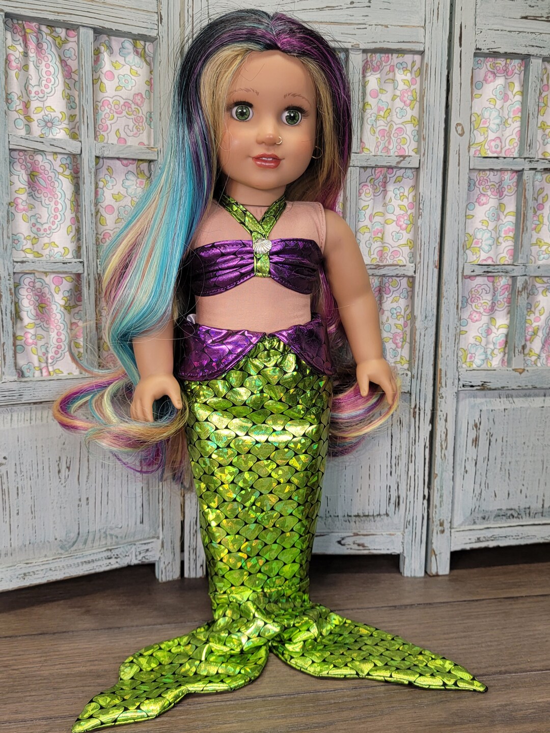 Colorful Garment Mermaid Tail
