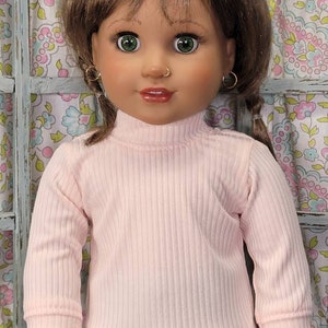 Rib knit turtleneck