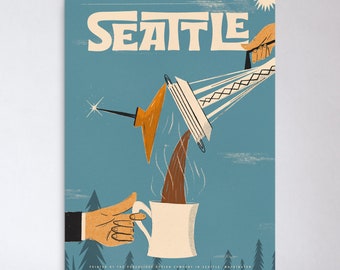 Seattle Travel Poster