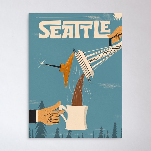 Seattle Travel Poster