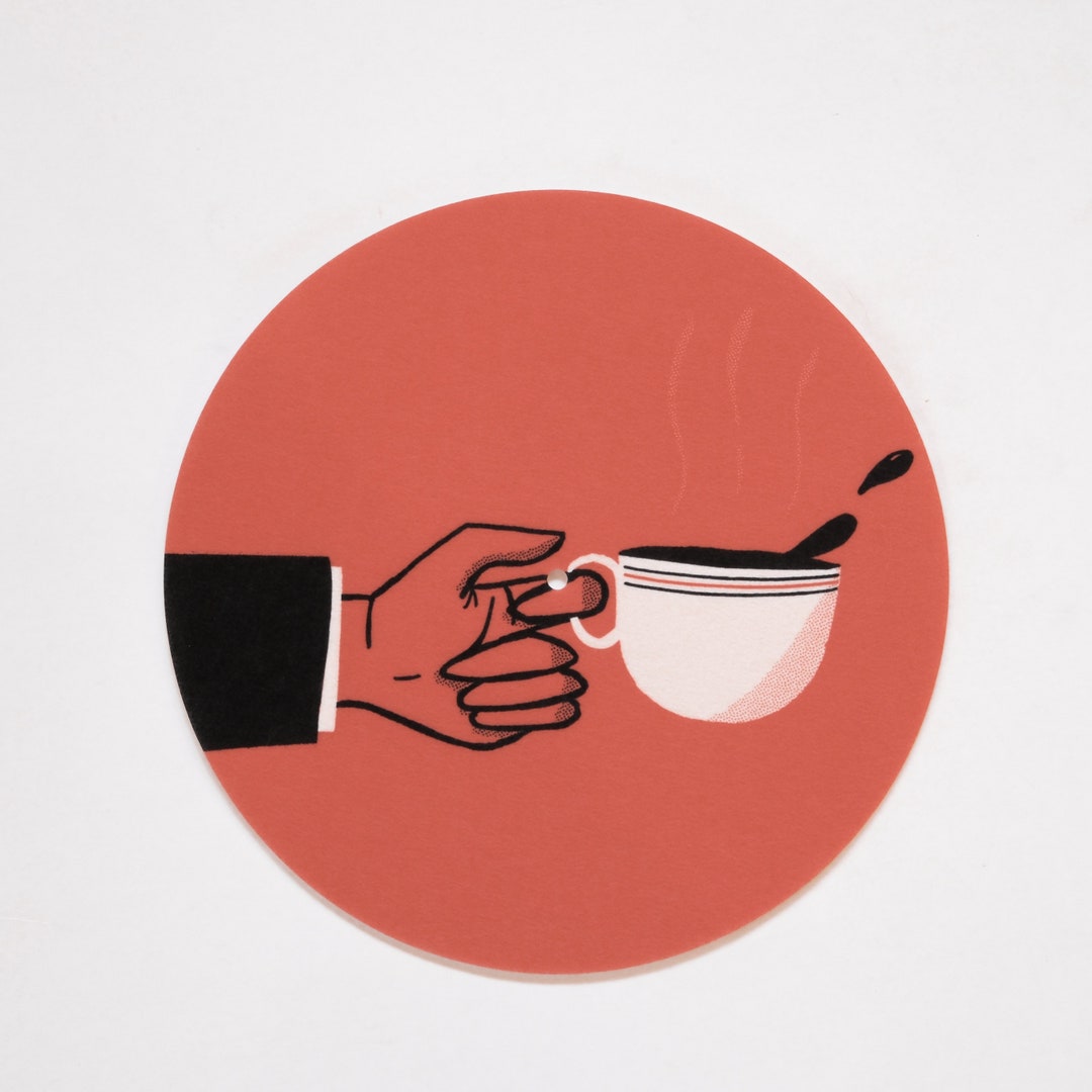 Coffee Cup Turntable Slipmat - Etsy