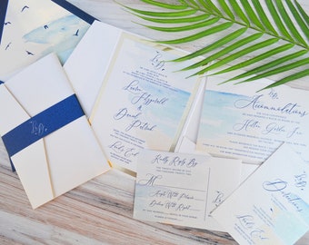 Beach Wedding Invitation