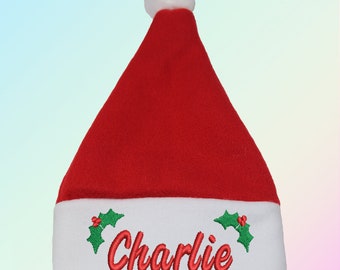 personalised baby santa hat