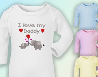 I Love Daddy Romper Etsy Uk