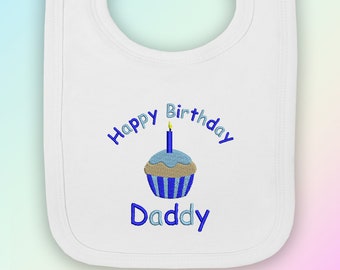 Daddy/'s Little Princess Embroidered Baby Pull-Over Bib Gift Personalised Girl