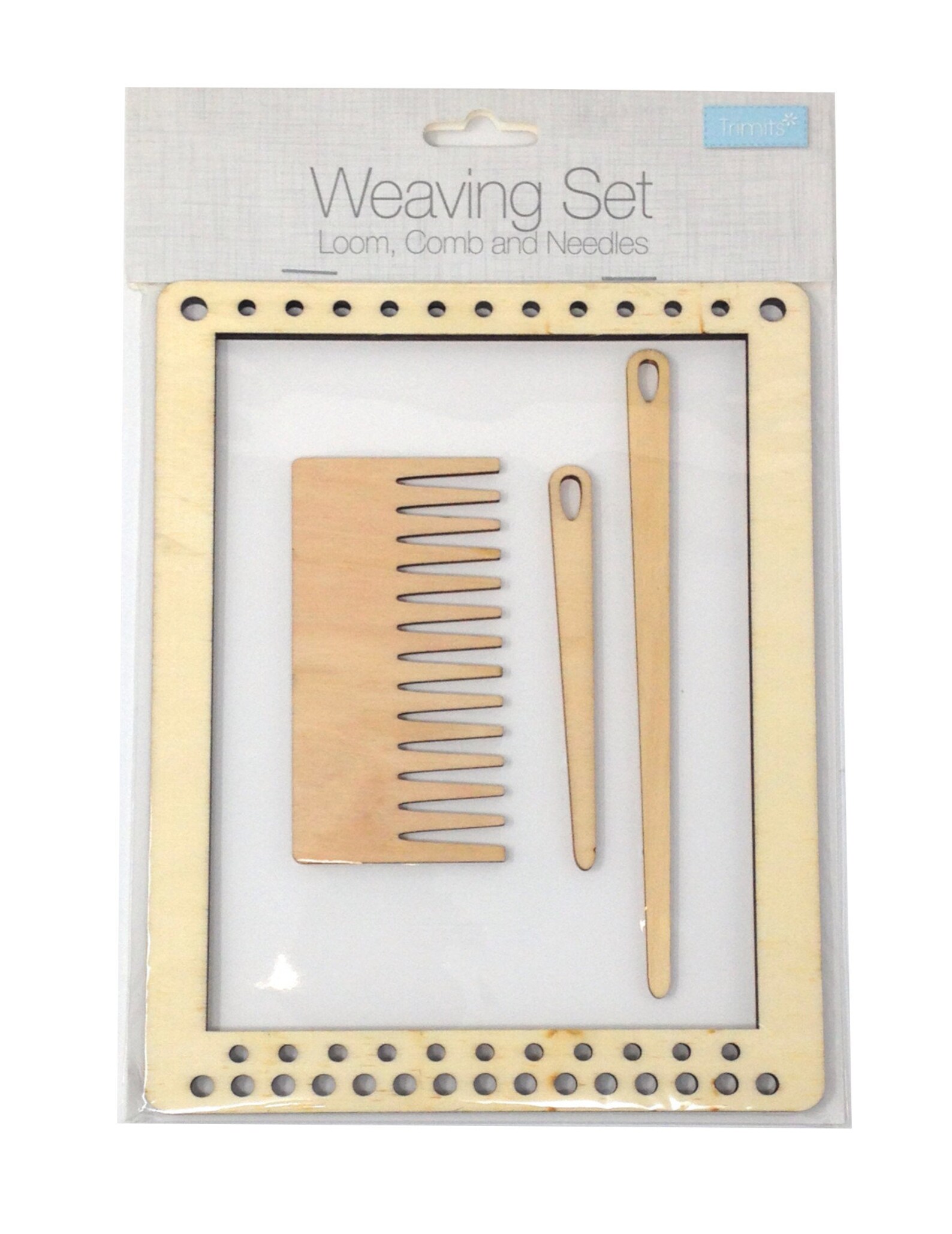Wooden Weaving Loom Comb Needles Set Craft Hobby Kit Etsy