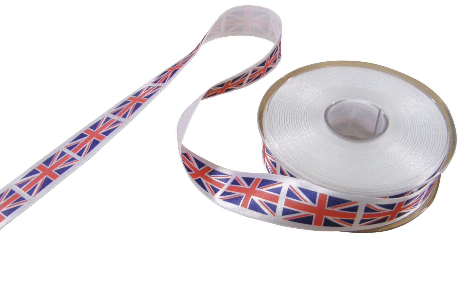 Union Jack Red White Blue Printed Ribbon 25mm 4 Lengths Etsy