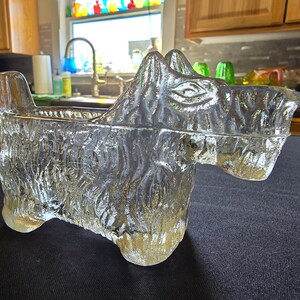 Vintage Scottie Dog Clear Creamer