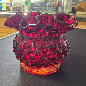 Fenton Red Crest - Etsy