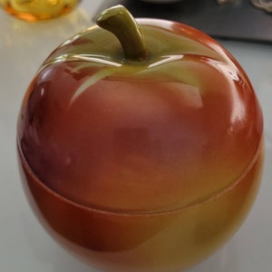 Vintage Porcelain Peach Apple made in Czechoslovakia