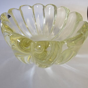 Murano Glass Bowl Archimede Seguso Vintage Art Glass