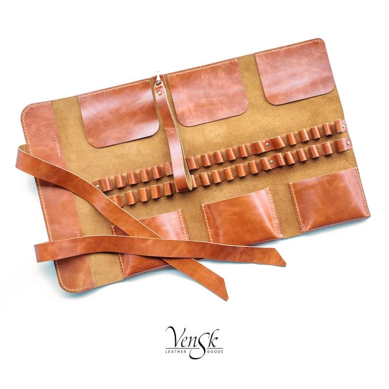 Leather Case for Art Brush / Artist's Brush Case / Etsy