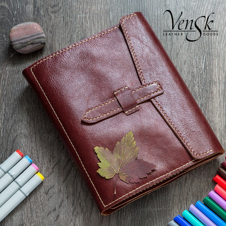 Leather Moleskine Sketchbook Cover A5 / Pen case Pencil case Etsy