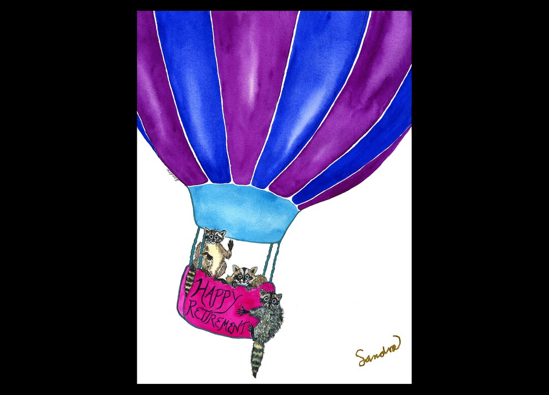 Happy Retirement Raccoons - Etsy