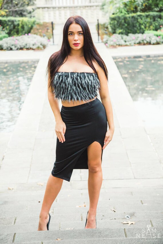 White skirt cheap christmas outfit