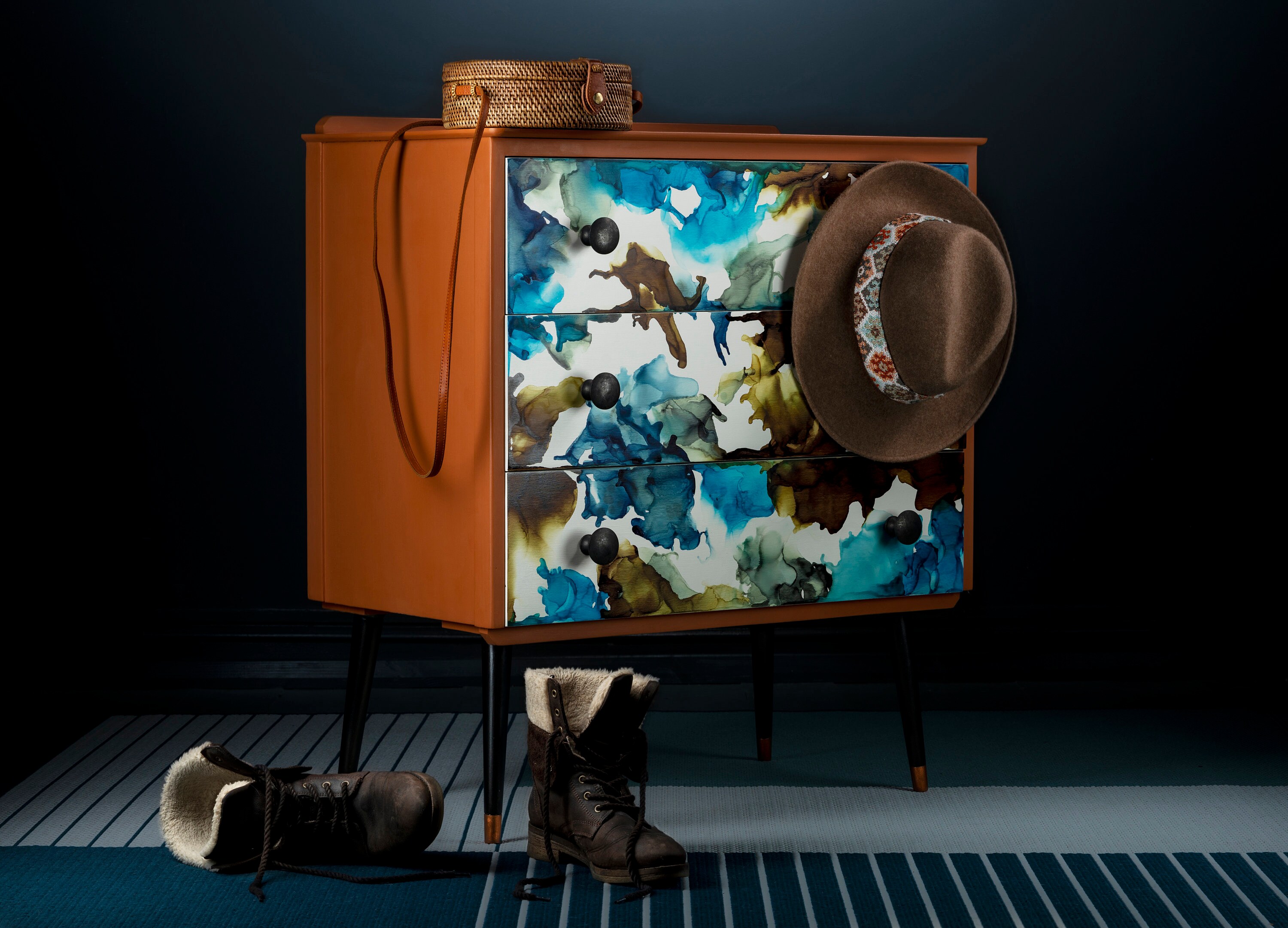 Cofre de cajones almacenamiento muebles pequeños reciclados | Etsy