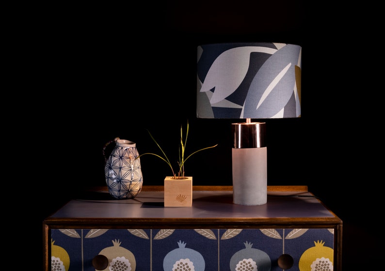 copper side lamp