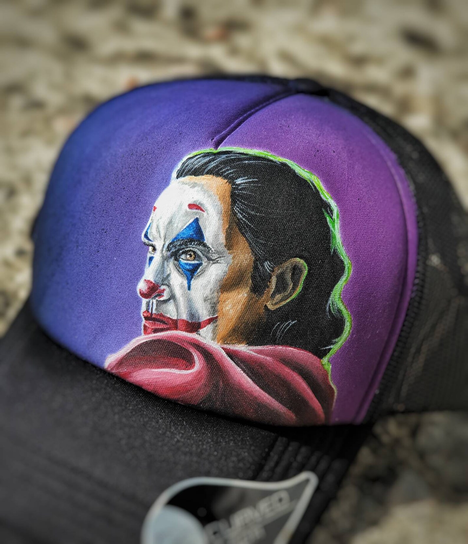 The Joker Trucker Hats / Handpainted Caps / Personalised Hat / Etsy