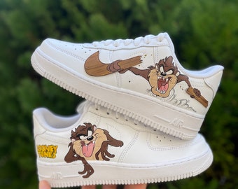 Custom Air force 1/ Custom Shoes/ Hand painted/ taz / tasmanian devil /cartoon
