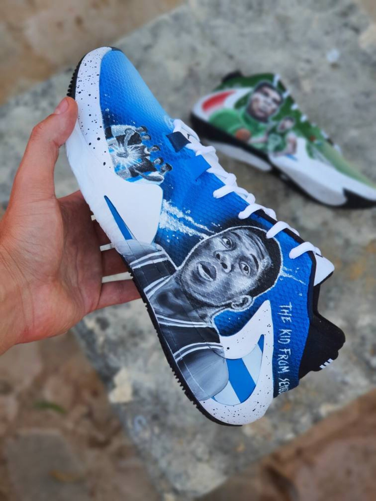 Custom Basketball Schuhe/ Custom Shoes/ NBA / Zoom Freak 1 / Etsy