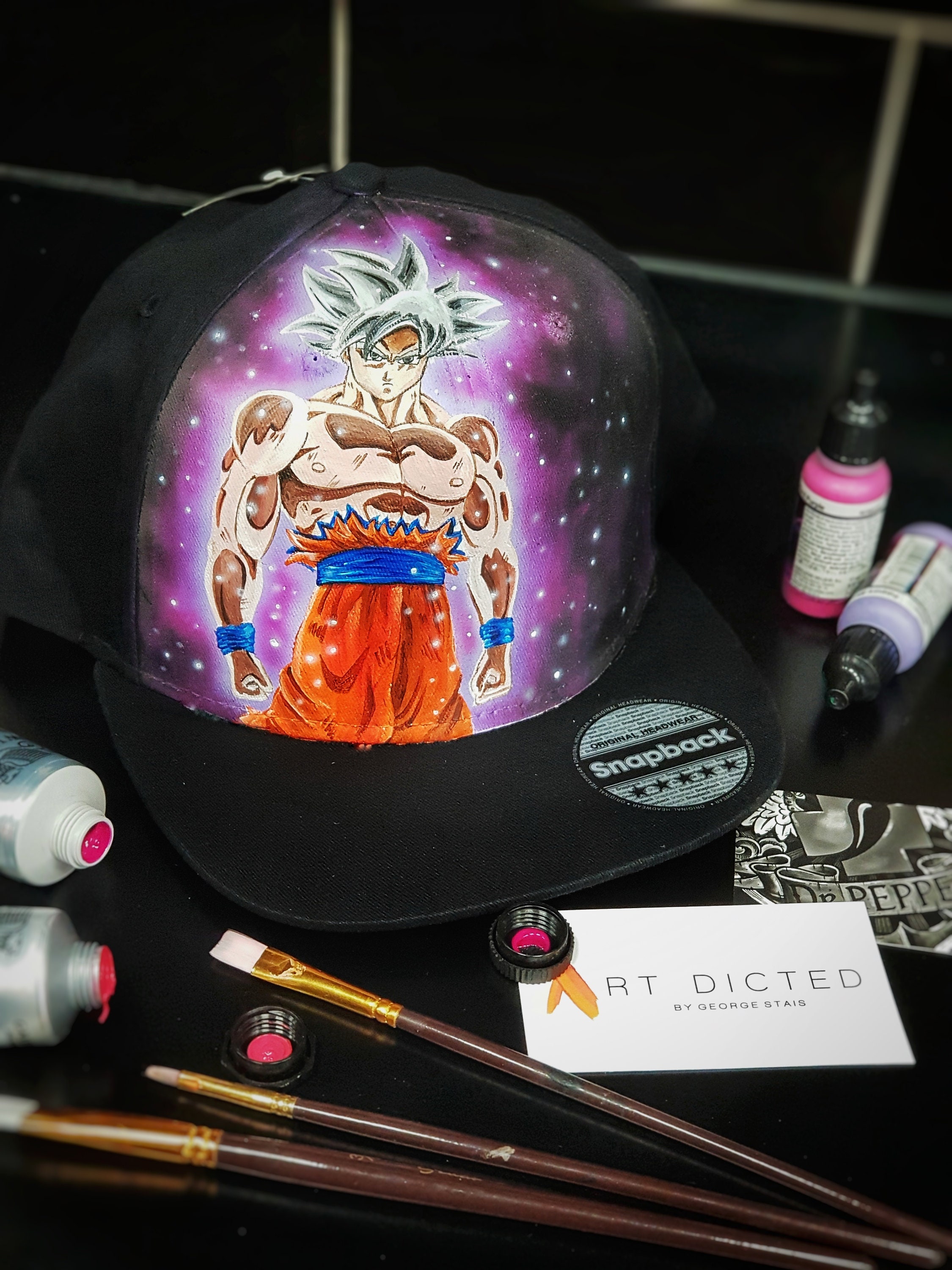 Dragon Ball Snapback Hat / Handpainted / Personalised Hat Dragon Ball Snapback Hat / Handpainted / Personalised Hat