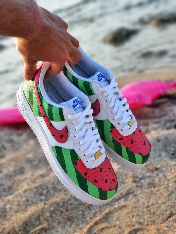 Ved lov Fruity chef Custom Air Force 1 Shoes/ Custom Shoes/ Hand Painted/ Summer - Etsy