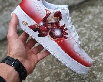 Custom Nike shoes/ Custom Marvel Shoes/ Handpainted/ Air Jordans/ Iron Man / Tony Stark /Stark