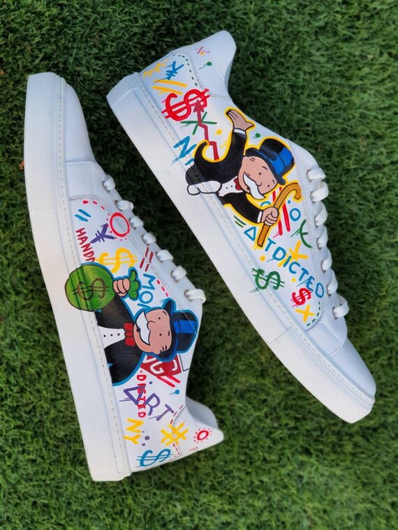 Custom Monopoly shoes/ Custom Shoes/ Hand painted/ Custom | Etsy