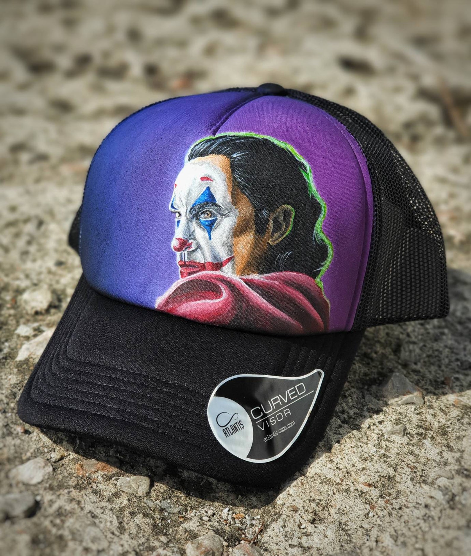 The Joker Trucker Hats / Handpainted Caps / Personalised Hat / Etsy