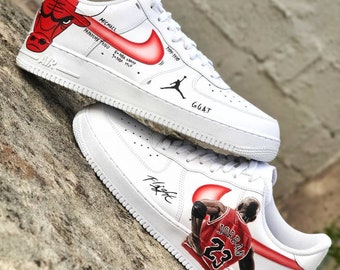 Michael Jordan/ Custom Shoes/ Nike AF1 Sneakers/chicago Bulls