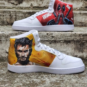 Deadpool and Wolverine Custom Nikes - Etsy