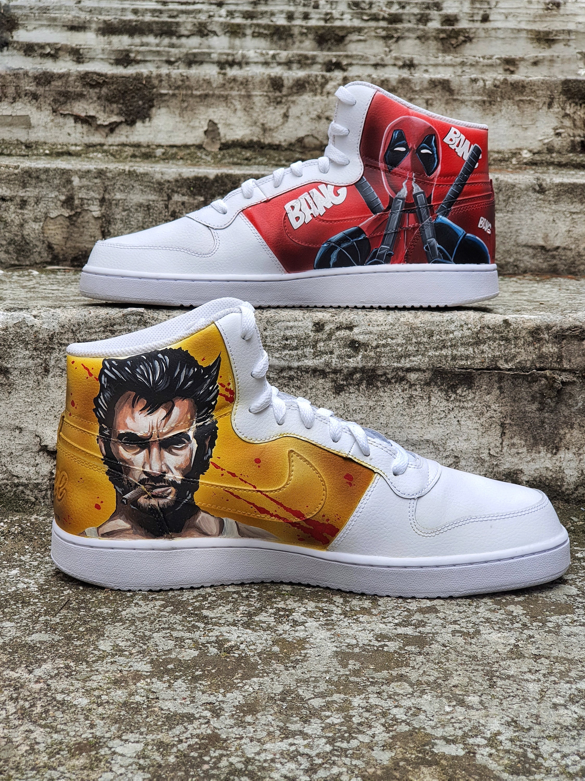 Wolverine Tenis Deadpool Jordan Wolverine X Deadpool OG Sneakers