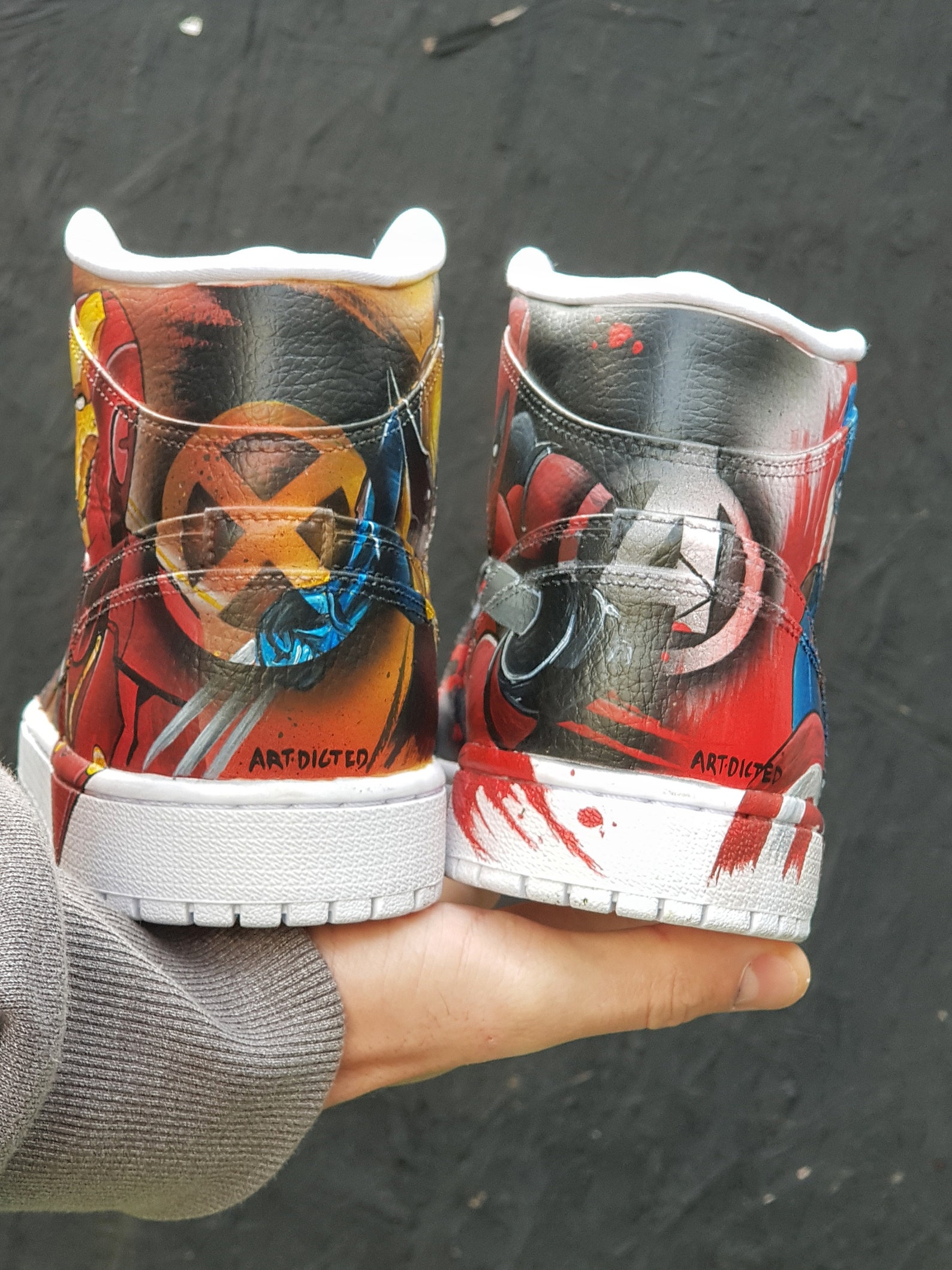 custom marvel shoes