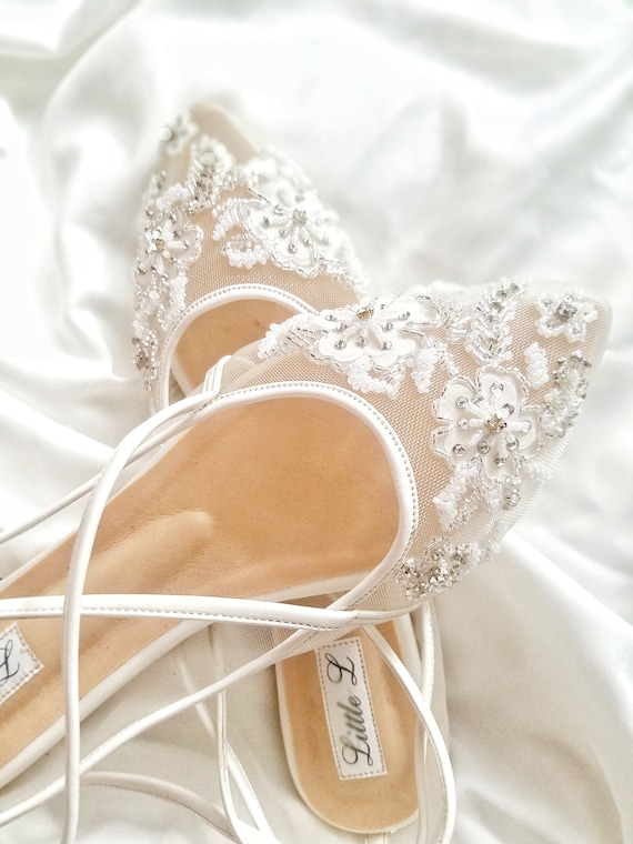 transparent wedding shoes
