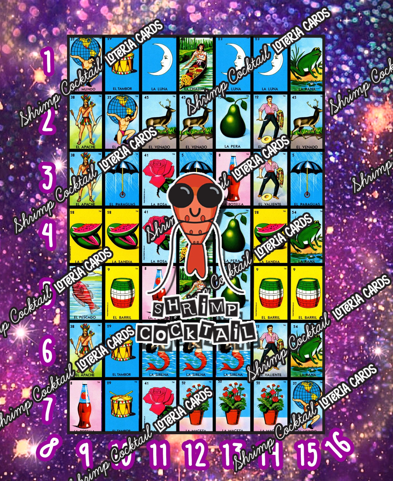 LOTERIA Board Card Group Play DIGITAL Triples Clones Line - Etsy
